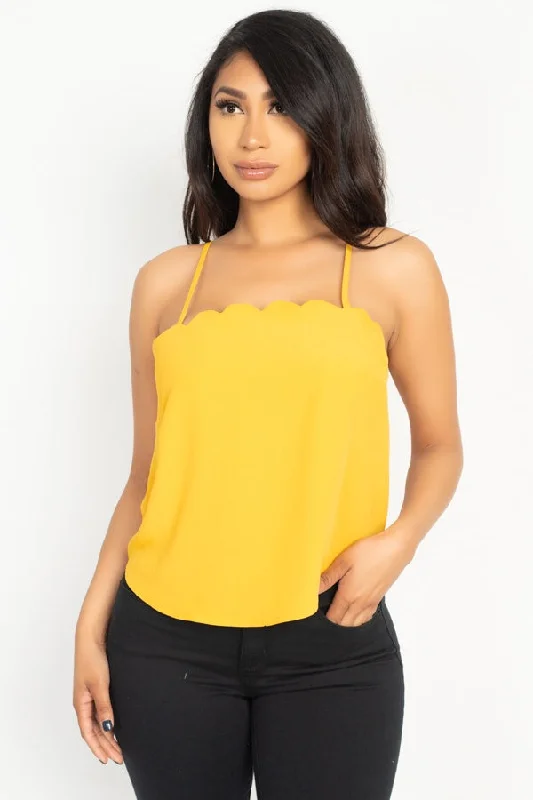 Scallop Opening Cami TopCamisoleShift