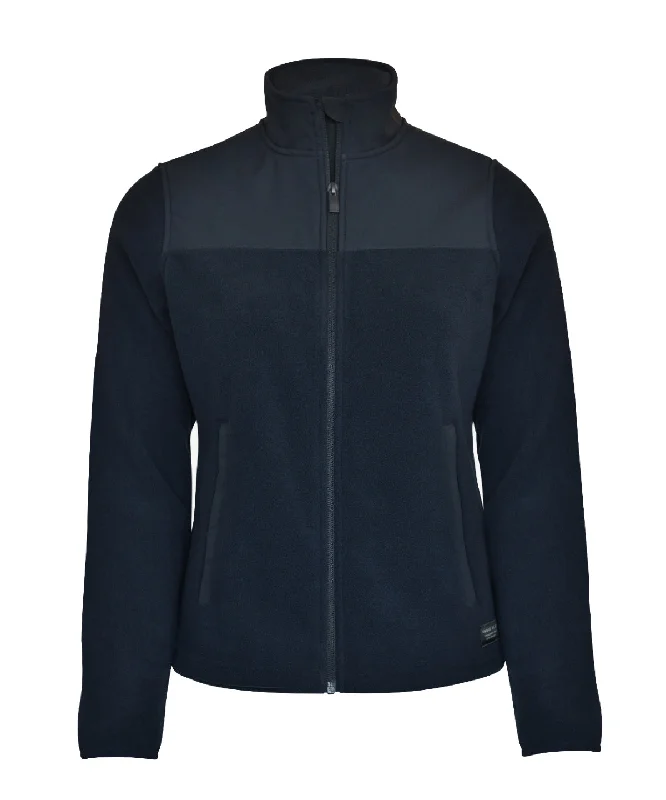 Navy - Women’s Sedona fleeceLeather-Paneled Jackets