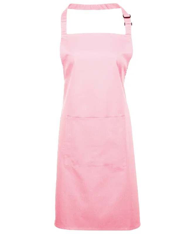 Pink - Colours bib apron with pocketFlannel Jackets