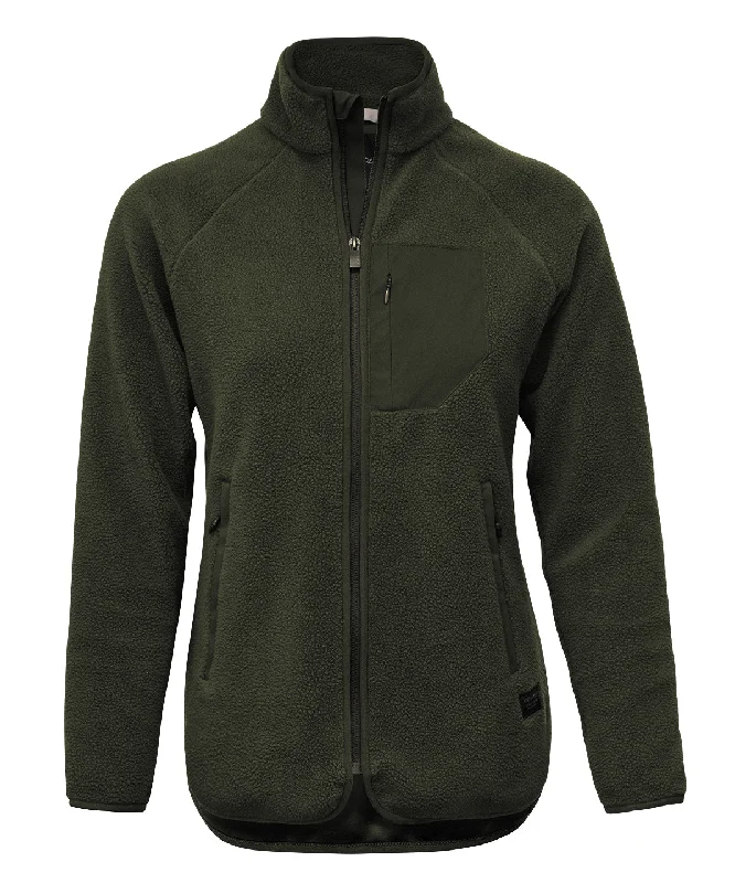 Olive - Women’s Timberlake – modern sherpa fleeceBomber Jackets