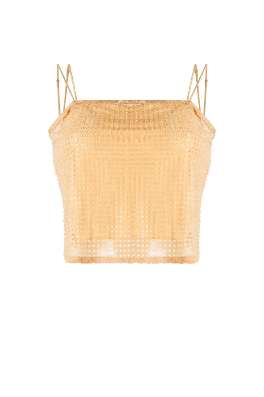 Alexander Wang Clear Hotfix Camisole - GingerCamisolePrime