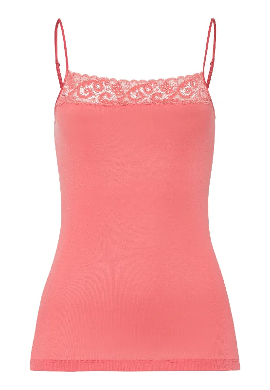 Moments Lace Trim Cotton Camisole | Porcelain Rose 71484-2309CamisoleApex