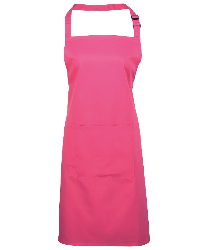 Hot Pink - Colours bib apron with pocketLinen Jackets