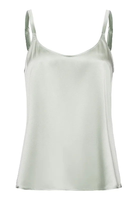 Grand Central Relaxed Silk Camisole | White Sage 77380-2737CamisoleStellar