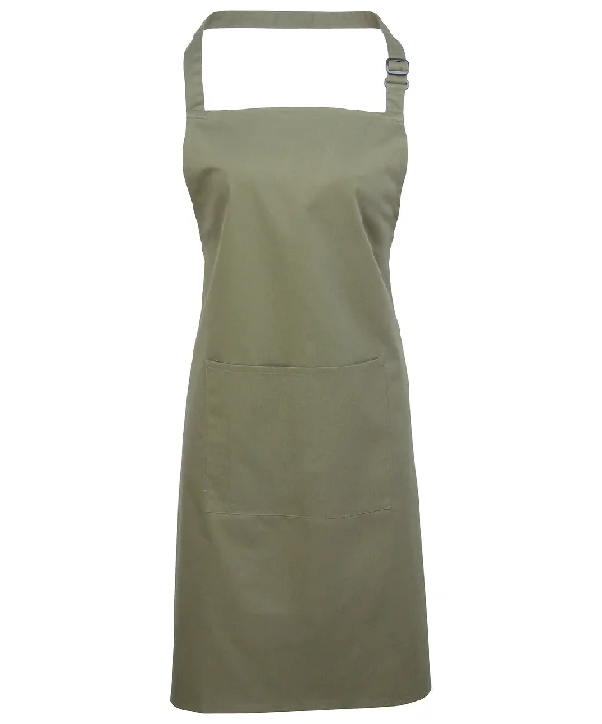 Sage - Colours bib apron with pocketFaux Leather Jackets