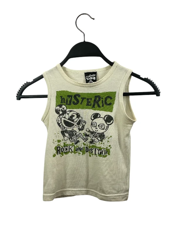 HYSTERIC GLAMOUR/Camisole/Cotton/WHT/ROCK AND DESTORY ( mini )CamisoleGlow