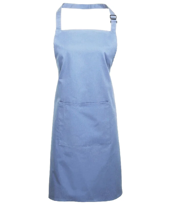 Mid Blue - Colours bib apron with pocketInsulated Jackets