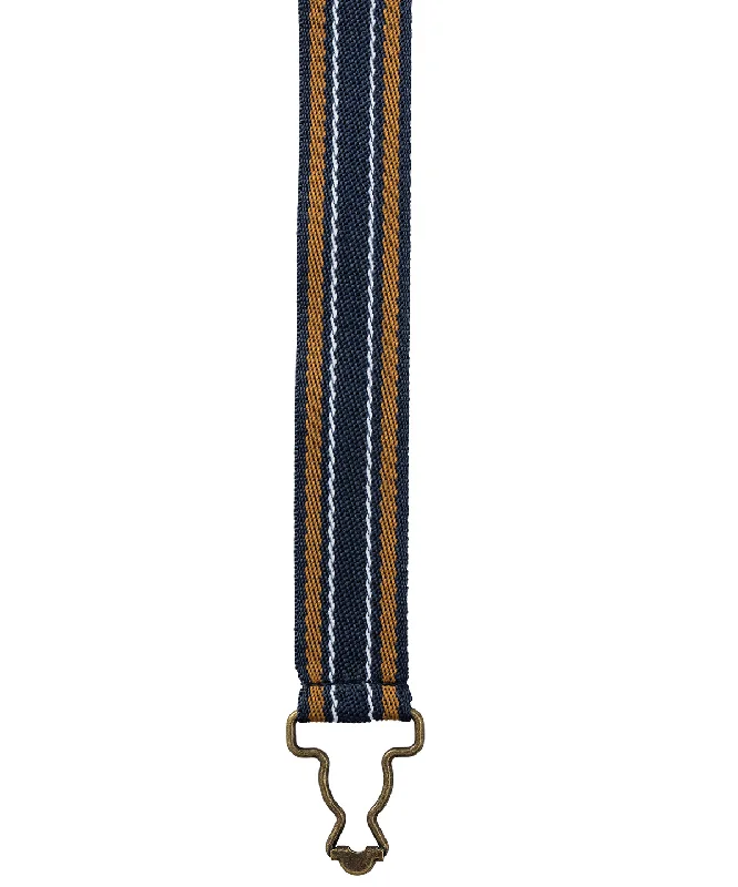 Navy Stripe - Cross back interchangeable apron strapsNylon Jackets