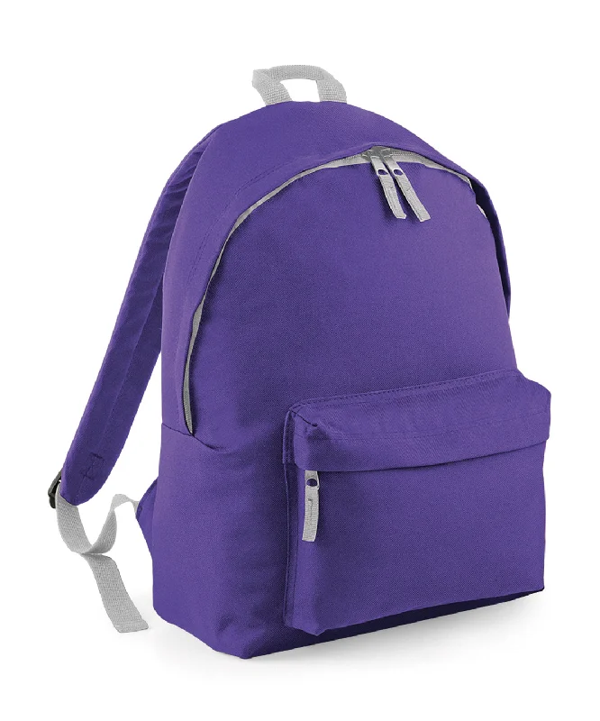 Purple/Light Grey - Junior fashion backpackPunk Jackets