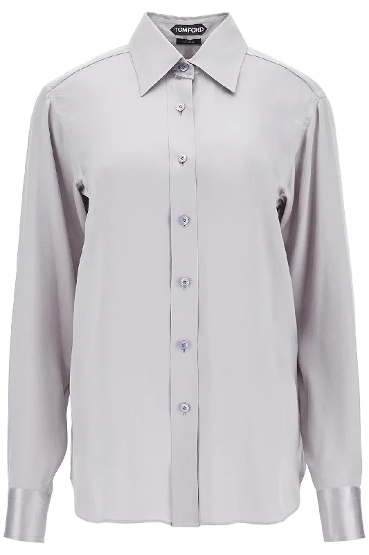 Tom Ford Women's Silk Satin Shirt For WomenSlim Fit Shirts