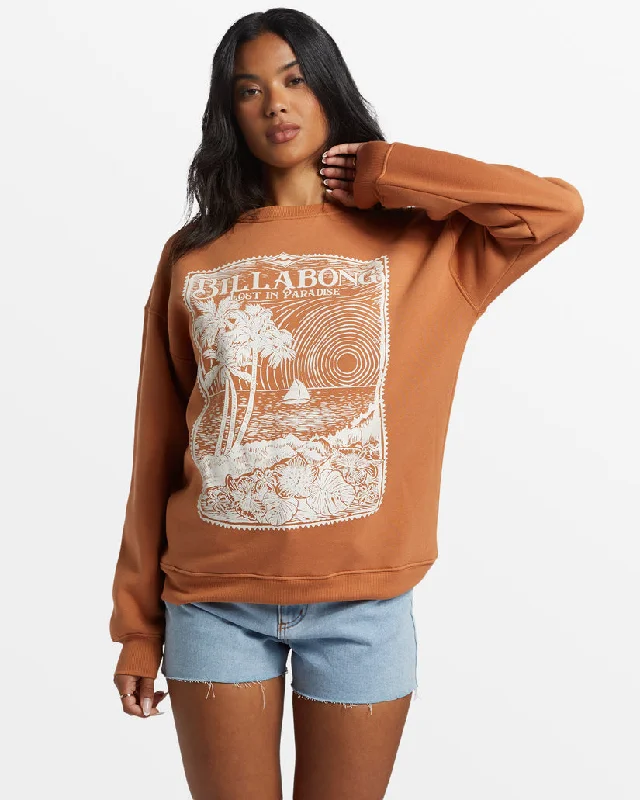 Festival SweatshirtsBillabong Paradise Is Here Sweatshirt-Toffee