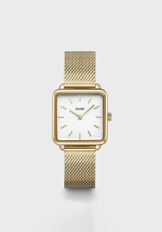 Cluse La Tetragone Mesh Watch, Gold