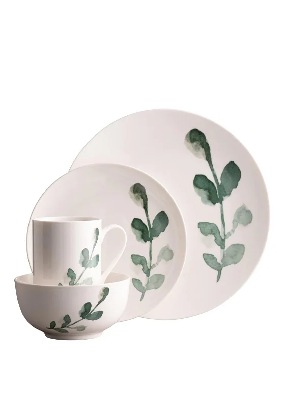 Belleek Living Eucalyptus 16 Piece Porcelain Tableware Set