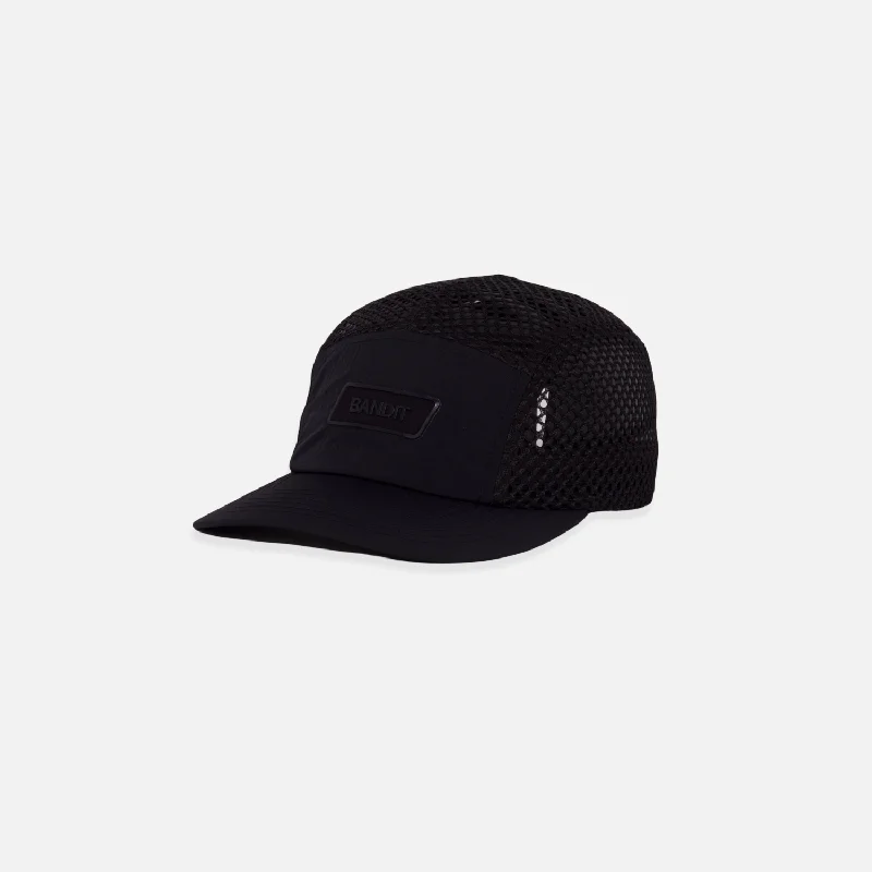 Stealth Mesh Run Hat - Black