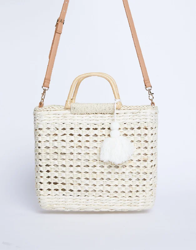 Bassett Beach Straw Tote