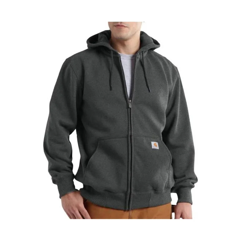 Sequined HoodiesCarhartt Men's Rain Defender Paxton Heavyweight Hooded Zip-Front Sweatshirt - Carbon Heather