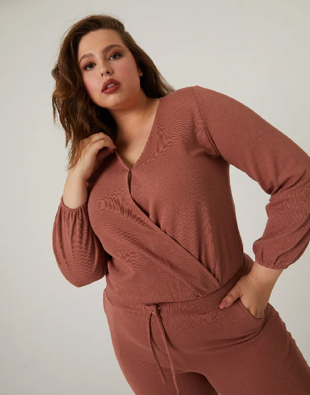 Plus Size Matching Lounge Set