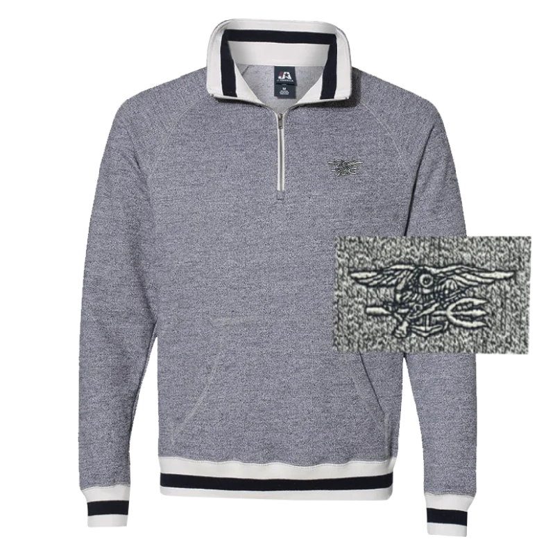 Statement HoodiesMen's Trident Peppered Fleece Quarter-Zip Sweatshirt