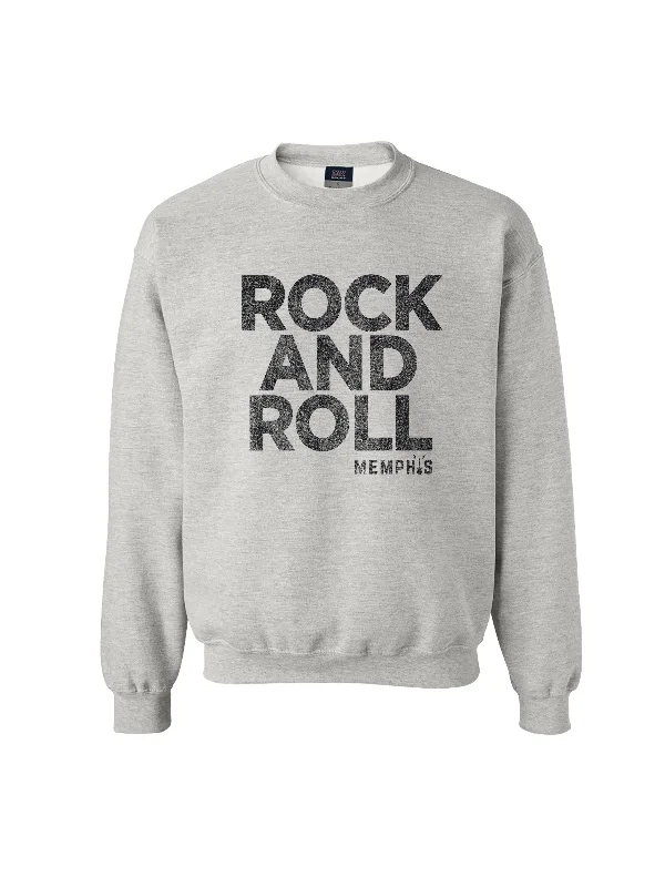 Gym HoodiesRock and Roll Memphis Sweatshirt- Grey