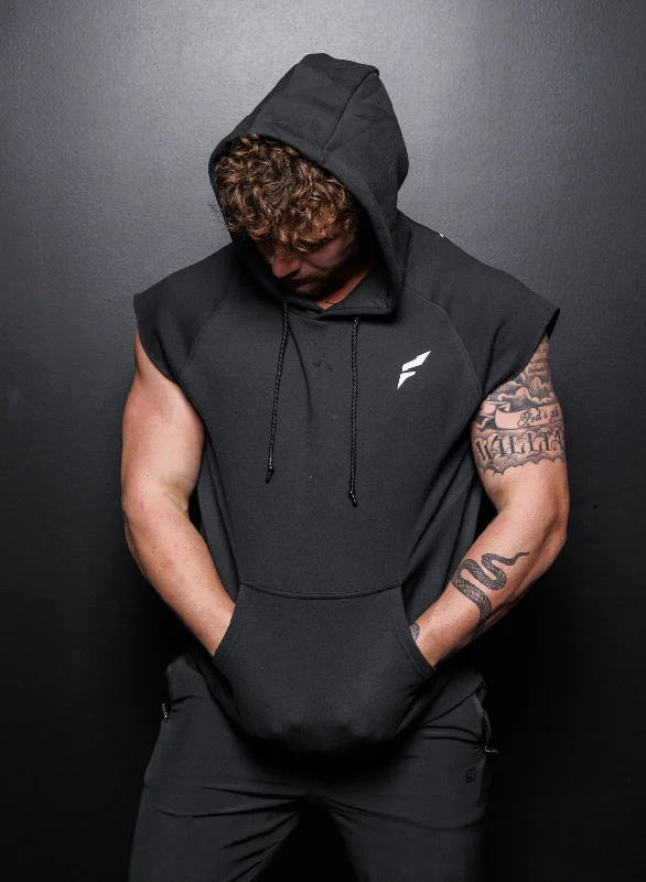 Hip-Hop HoodiesUDTC SLEEVELESS SWEATSHIRT - BLACK