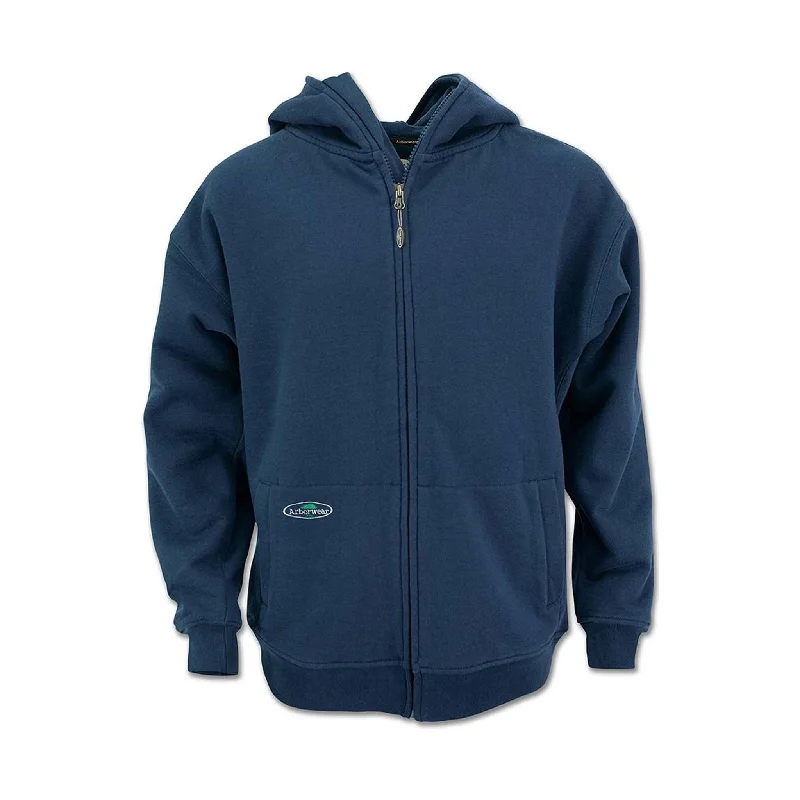 Thermal HoodiesArborwear Men's Double Thick Full Zip Sweatshirt - Navy