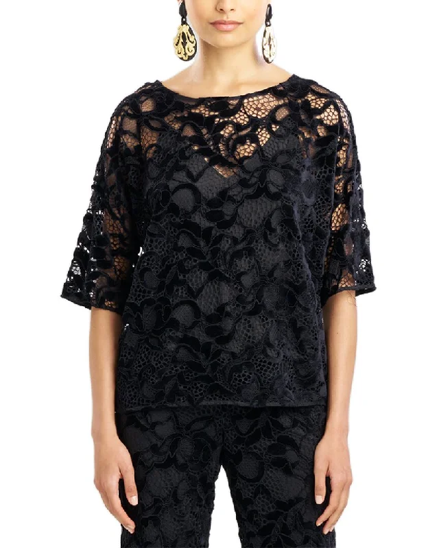 Natori Chenille Lace Square Top with CamiCamisoleMax