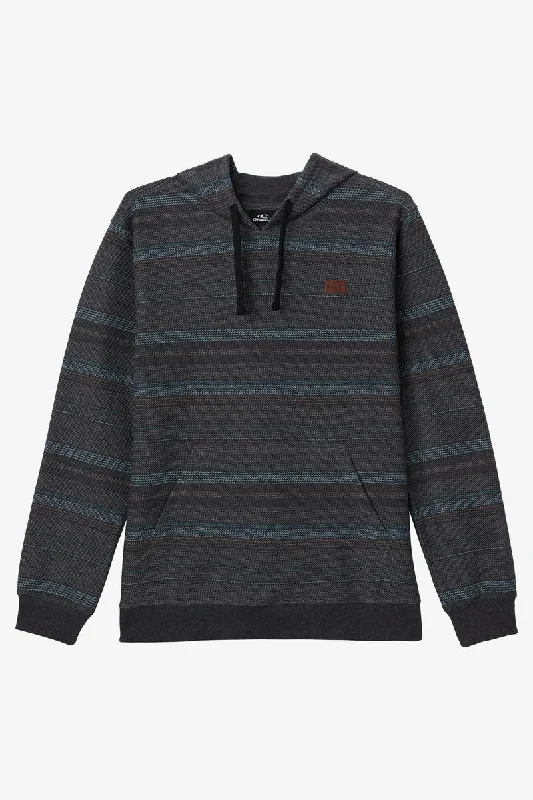 Embroidered SweatshirtsO'Neill Bavaro Stripe Pullover Sweatshirt-Black