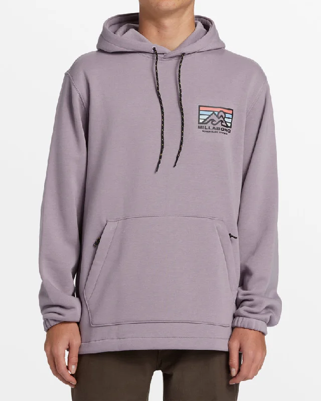 Reversible HoodiesBillabong Compass Pullover Sweatshirt-Purple Ash