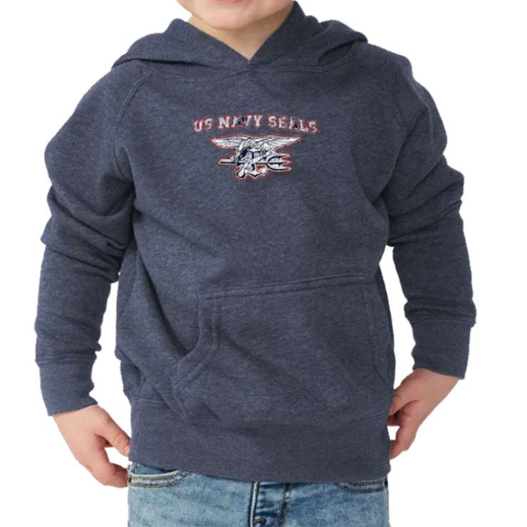 Limited Edition HoodiesToddler US Navy SEALS and Trident Hooded Raglan Sweatshirt