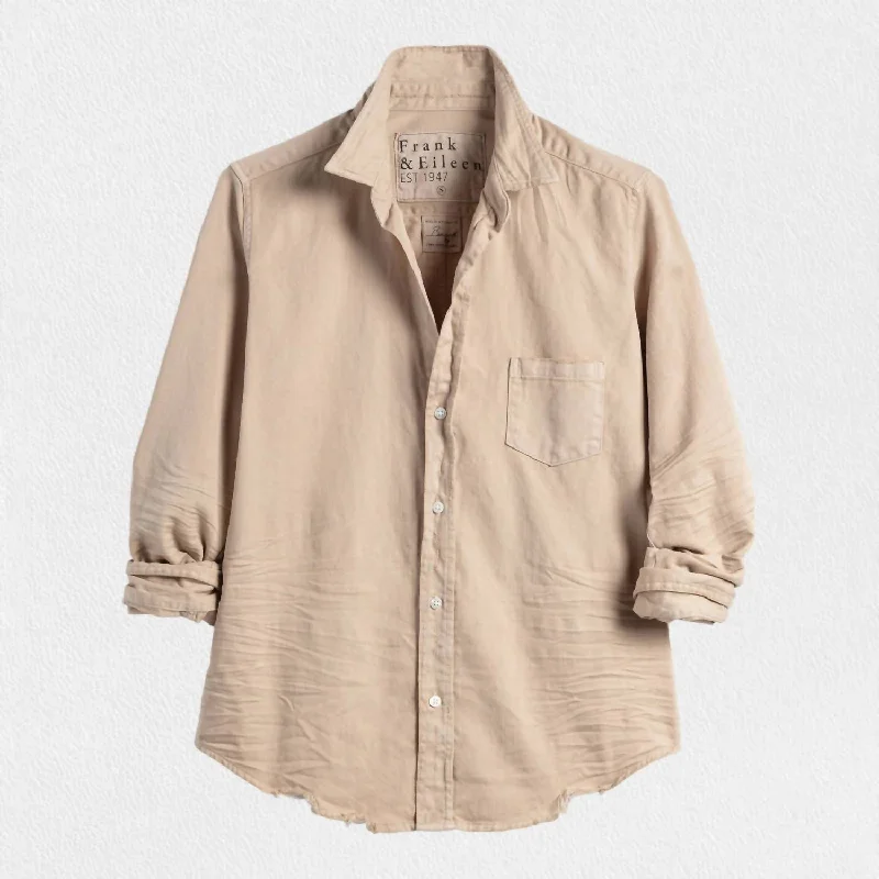 Women's Barry Button Up Shirt In Sand Color IndigoFishing Shirts