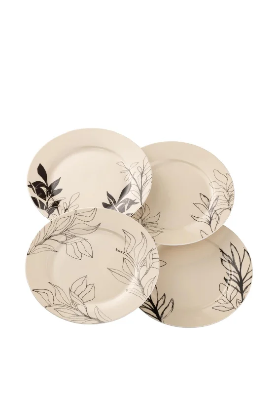 Aynsley Minimal Flora Set of 4 Tea Plates