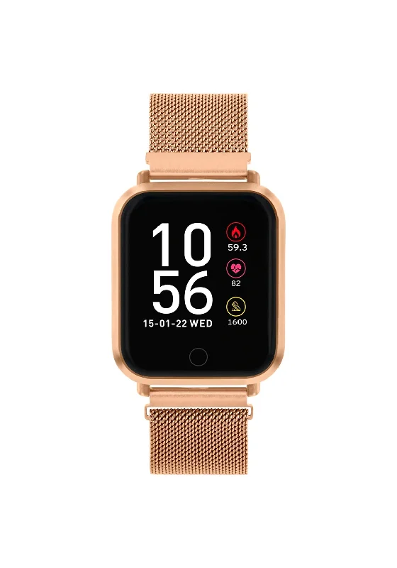 Reflex Active Unisex Series 06 Smart Watch, Rose Gold Mesh