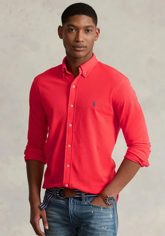 Ralph Lauren Featherweight Mesh Shirt, Reef Red