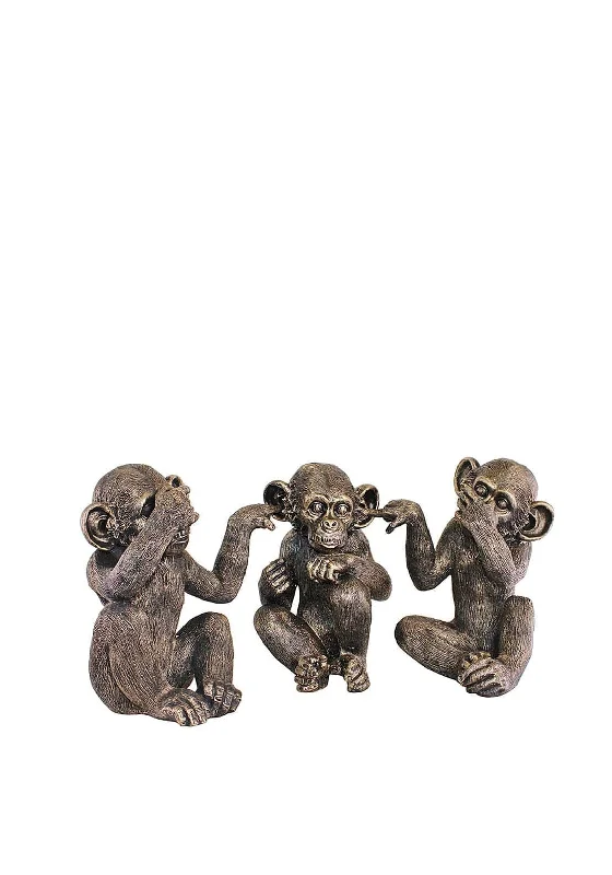 SIL Interiors Set of Three Monkey Ornaments