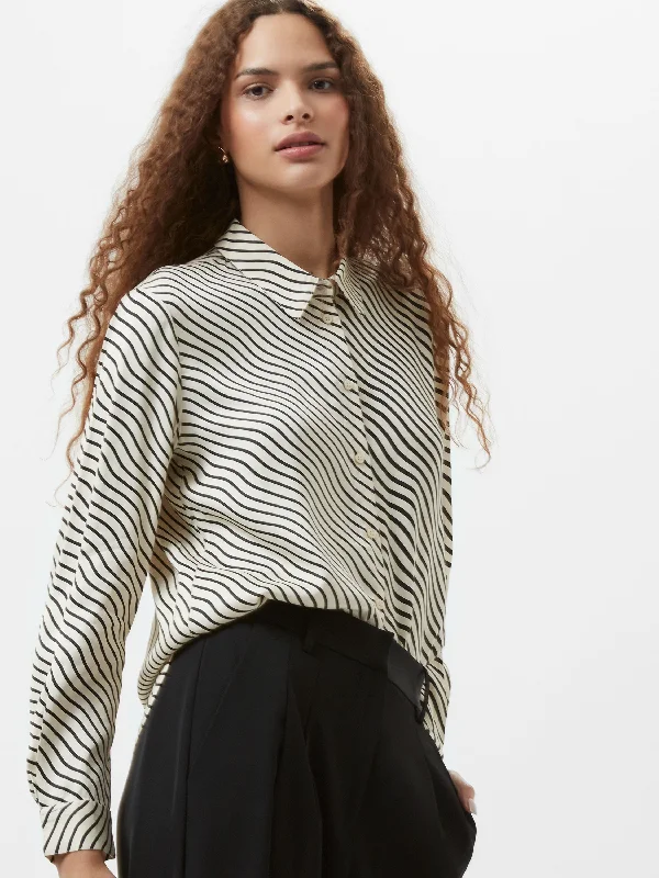 Candice Satin Stripe ShirtStriped Shirts