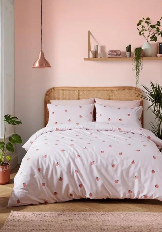 Skinny Dip London Peachy Duvet Set, Pale Pink