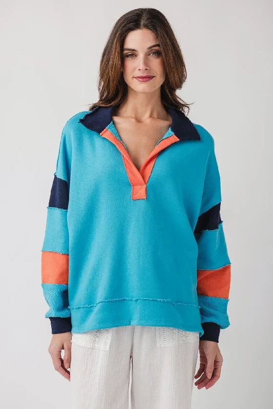 Beaded SweatshirtsBucketlist French Terry Color-Block Sweatshirt