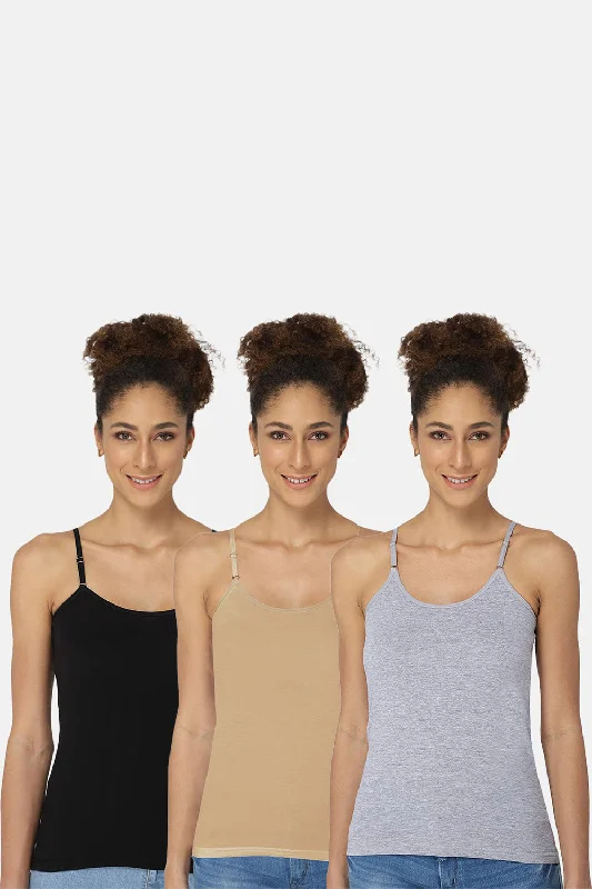 Intimacy Camisole-Slip Special Combo Pack - In08 - Pack of 3 - C53CamisoleSolar