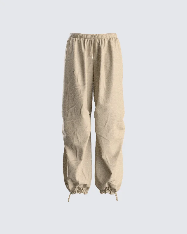 Swim TrunksFinley Taupe Parachute Pant