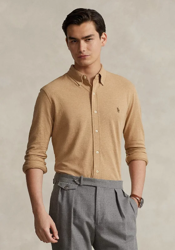 Ralph Lauren Featherweight Mesh Shirt, Classic Camel