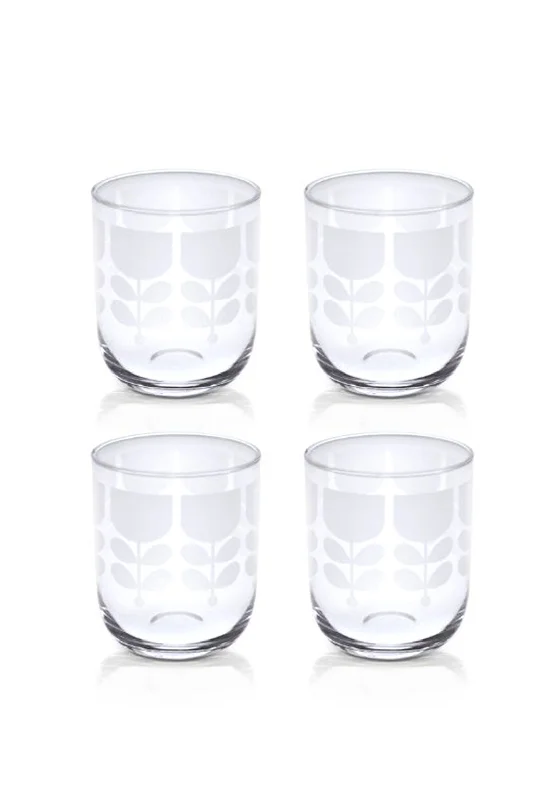 Orla Kiely Stem Pattern Set of 4 Water Glasses