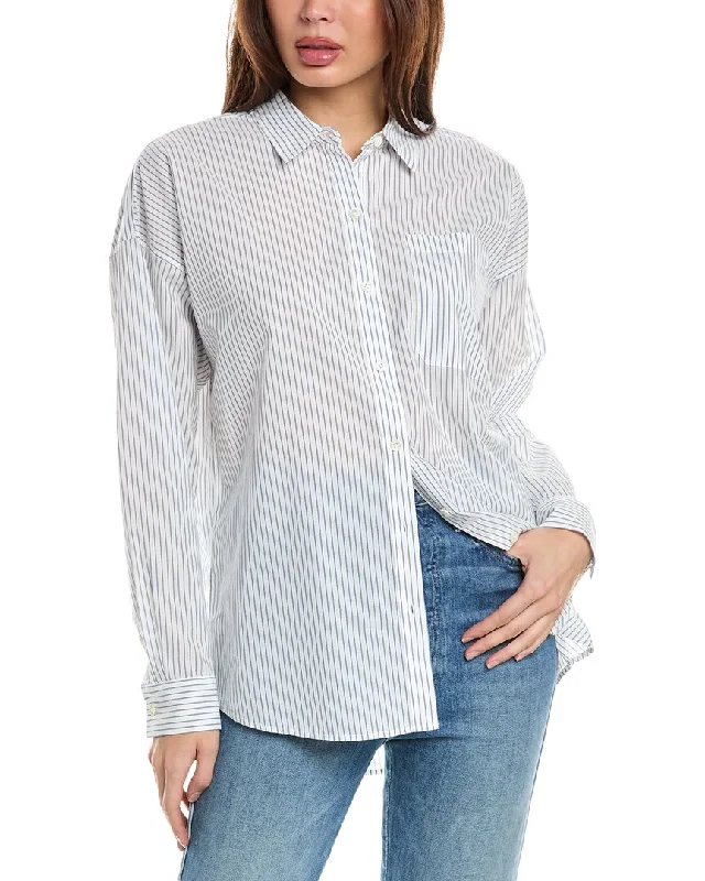 ATM Anthony Thomas Melillo Striped ShirtMetallic Shirts