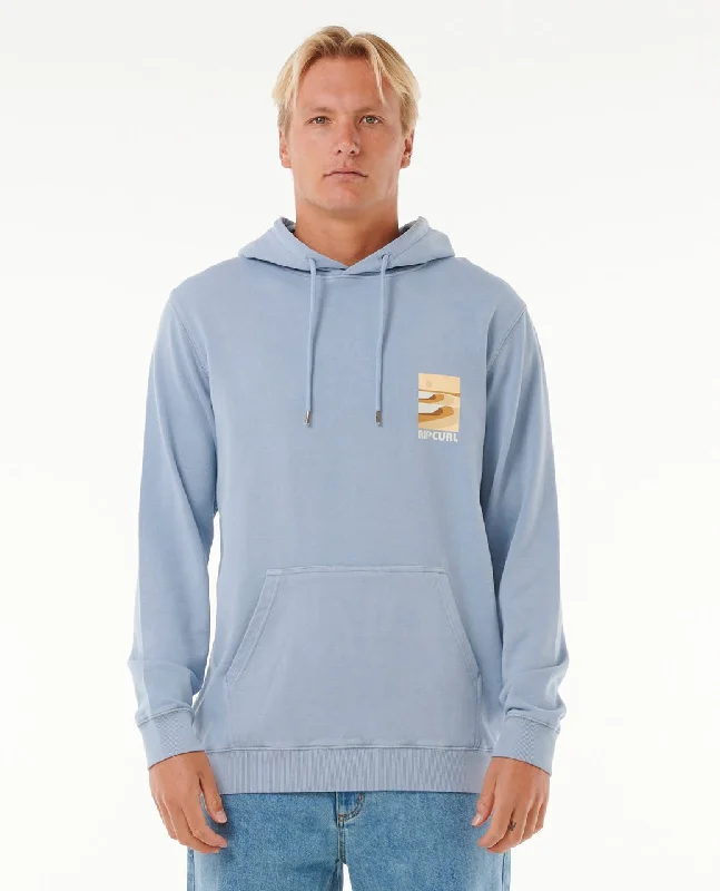 Sherpa-Lined HoodiesRip Curl Surf Revival Lined Up Hooded Sweatshirt-Spray Blue