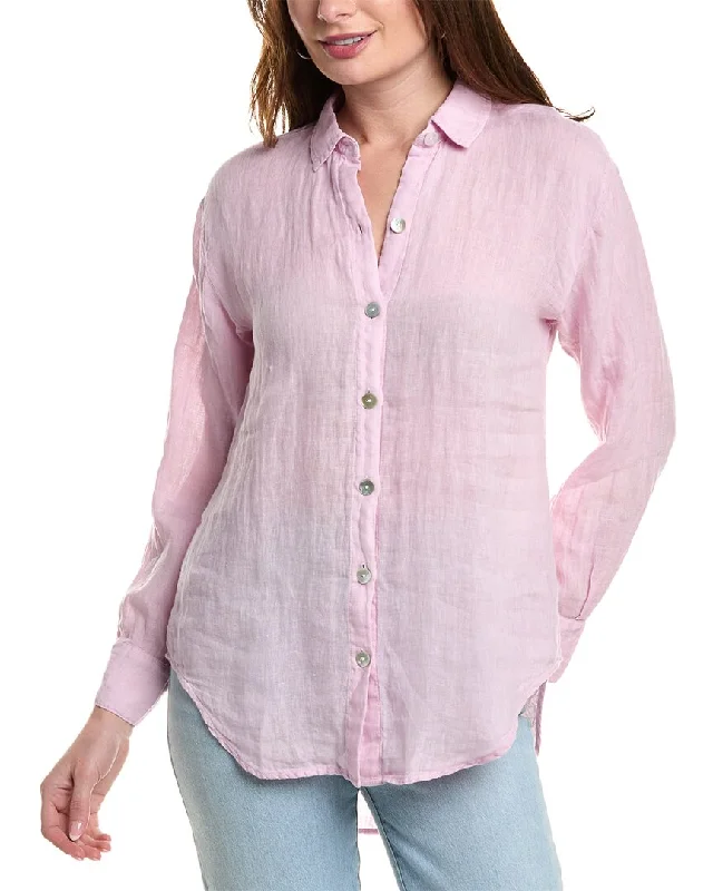 Bella Dahl Boyfriend Button Down Linen ShirtArtist Shirts