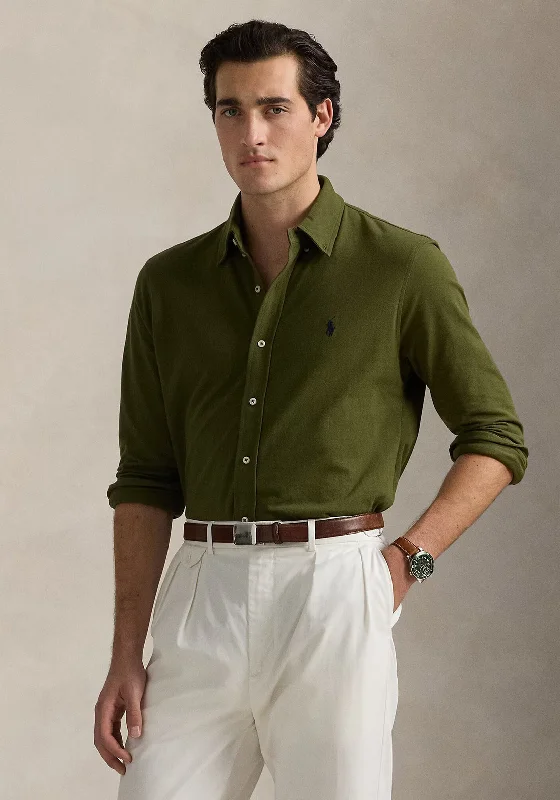 Ralph Lauren Featherweight Mesh Shirt, New Olive