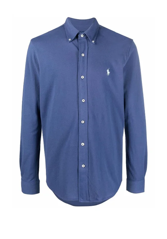 Ralph Lauren Featherweight Mesh Shirt, Light Navy