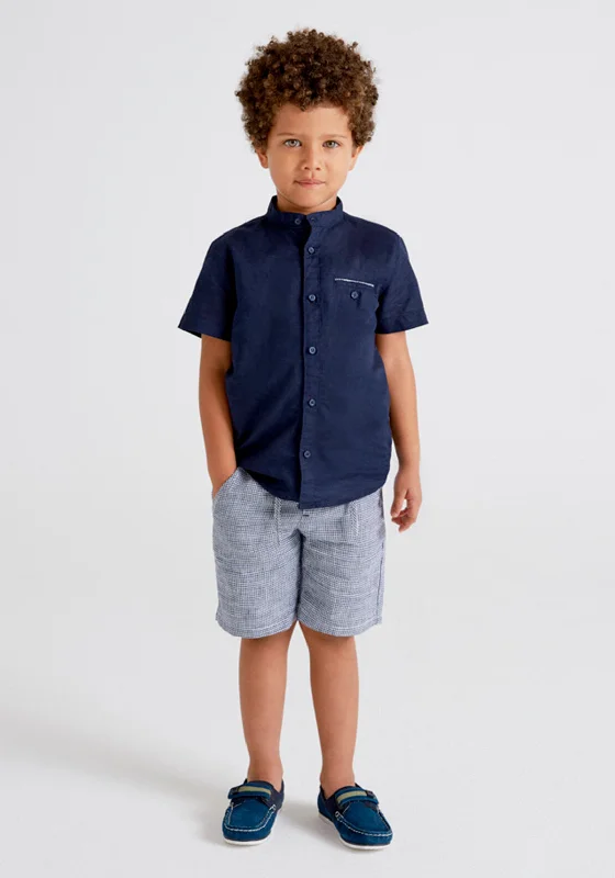 Mayoral Boys Bermuda Shorts Set, Navy Multi