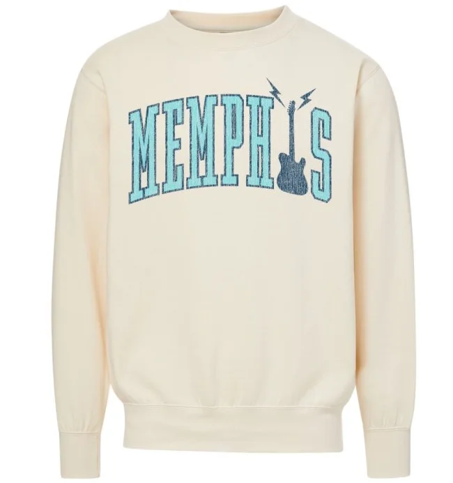 Athletic HoodiesMemphis Guitar Logo Sweatshirt