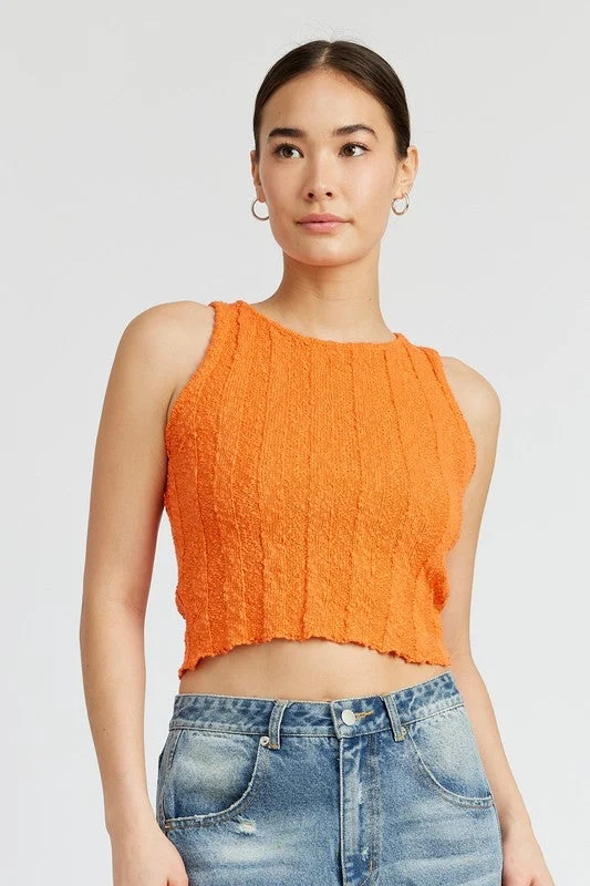 RIB CROPPED TANK TOPCamisoleLite