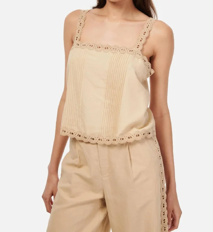 Alessandra Cotton Camisole In Irish CreamCamisoleTitan